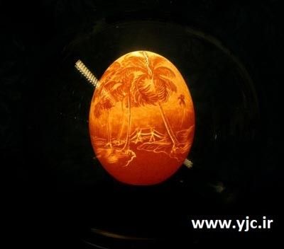 نقاشی های روی پوست تخم مرغ ,نقاشی های باورنکردنی