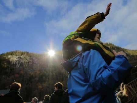  نروژ,آفتاب غیرمستقیم» در نروژ