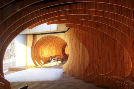 استراحتگاه دانشجویان دانشگاه سئول,طراحی جالب استراحتگاه دانشجویان