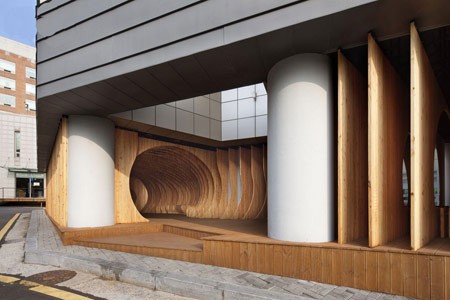 استراحتگاه دانشجویان دانشگاه سئول,طراحی جالب استراحتگاه دانشجویان