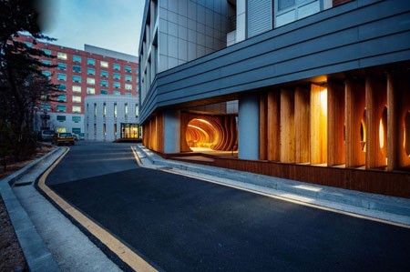 استراحتگاه دانشجویان دانشگاه سئول,طراحی جالب استراحتگاه دانشجویان