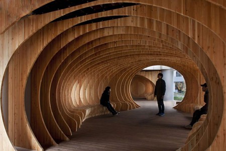 استراحتگاه دانشجویان دانشگاه سئول,طراحی جالب استراحتگاه دانشجویان