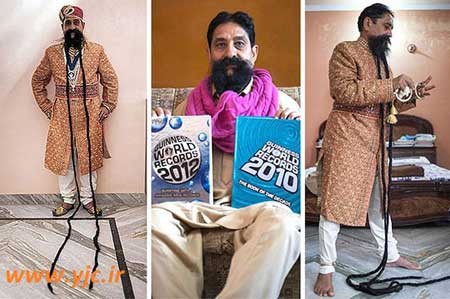 مرد سبیل کلفت , رکوردهای گینس , بلندترین سبیل‌های دنیا