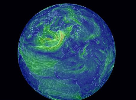اخبار, اخبار علمی,تصاویر نقشه بادها, نقشه بادهای زمین