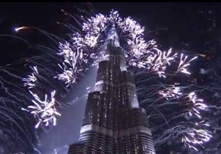 اخبار,اخبار گوناگون,نمایش آتش بازی بزرگ دبی به مناسبت سال 2014