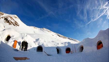 اخبار,اخبار گوناگون,هتل اسکیمویی بر فراز ارتفاعات آلمان,تصاویر هتل اسکیمویی