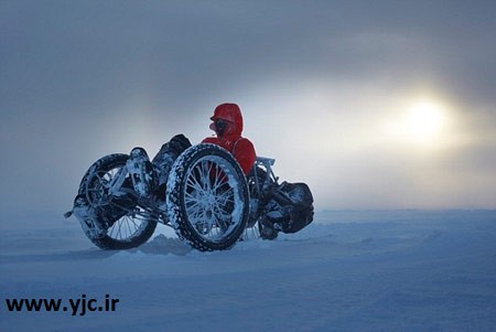 اخبار,اخبار گوناگون,تصاویر اولین رکاب زن به قطب جنوب