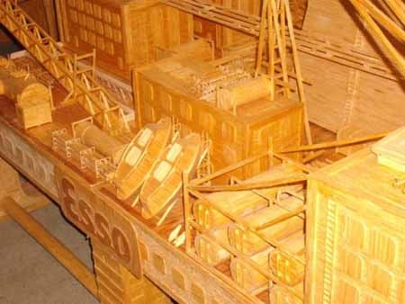 اخبار , اخبار گوناگون , کشتی های ساخته شده از چوب کبریت