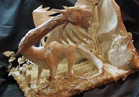 اخبار ,اخبار گوناگون ,مجسمه‌های کاغذی