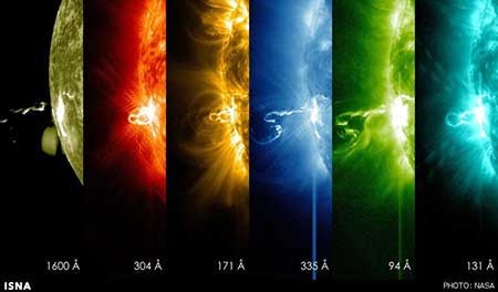 بزرگترین جرقه خورشیدی 2014 + تصاویر