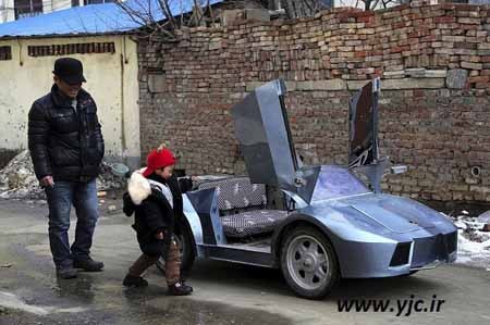 اخبار,اخبار گوناگون,مینی لامبورگینی از جنس آهن قراضه