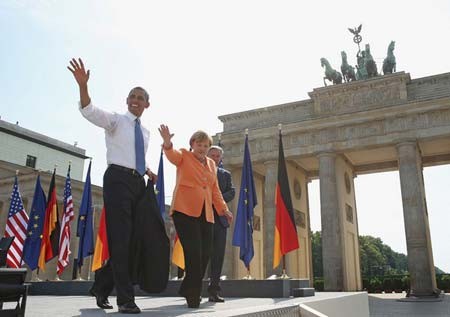 بازدید اوباما از برلین