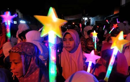 جشن عید فطر در اندونزی