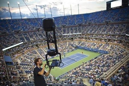 فیلمبرداری از مسابقه تنیس (نیویورک)