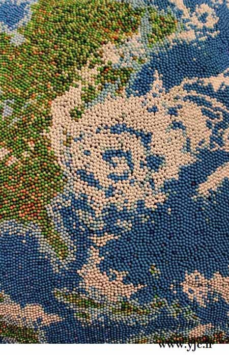 اخبار,اخبار گوناگون,ساخت کره زمین با چوب کبریت