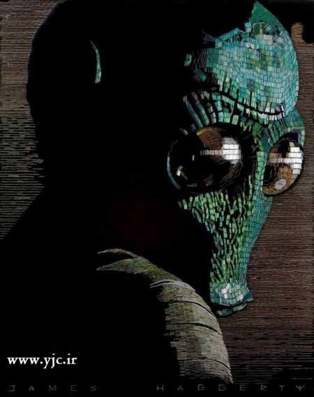 اخبار گوناگون,اخبار,نقاشی های از جنس سنجاق