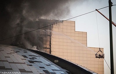 اخبار,اخبارحوادث,آتش‌سوزی در میدان صنعت تهران