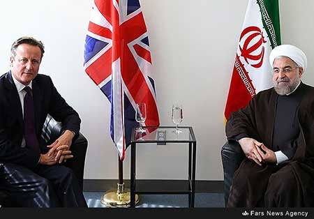 تصاویر دیدار رئیس جمهور ایران با نخست وزیر انگلیس 1