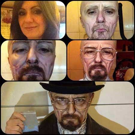 نهایت قدرت گریم چهره را دیده اید؟+عکس 1