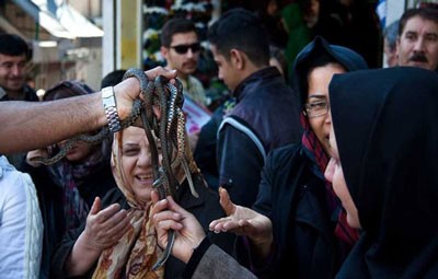 اخبار,اخباراجتماعی,  حراج مار زنده در بازار تهران