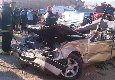 حادثه رانندگی وحشتناک در قم