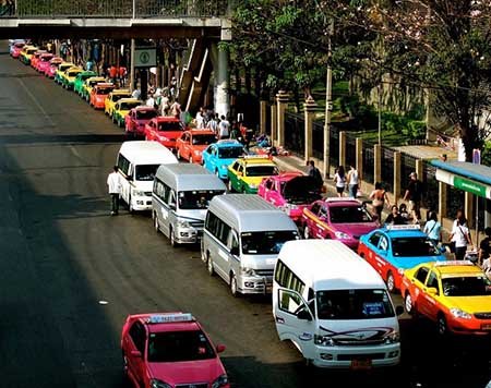 اخبار,اخبارگوناگون,تاکسی های رنگارنگ بانکوک