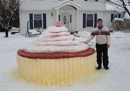 خلاقیت با برف در جهان +تصاویر