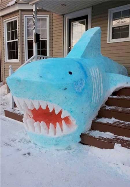 خلاقیت با برف در جهان +تصاویر