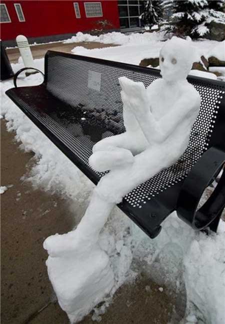 خلاقیت با برف در جهان +تصاویر