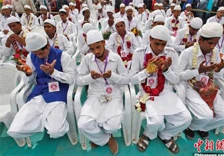 مراسم عروسی 191 زوج هندی