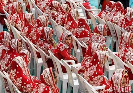 مراسم عروسی 191 زوج هندی