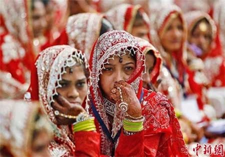 مراسم عروسی 191 زوج هندی