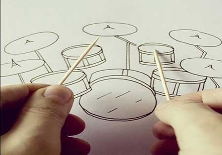 اخبار,اخبار گوناگون ,نقاشی با ابزارآلات بازیافتی