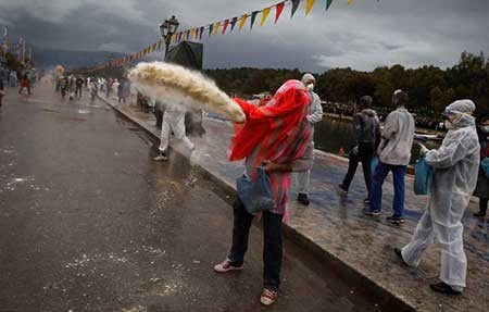 اخبار,اخبار گوناگون ,جنگ آرد در یونان