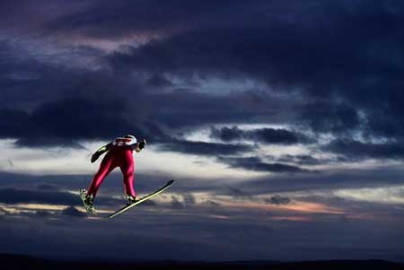 تصاویر دیدنی,مسابقات جهانی اسکی پرش ,تصاویر جالب