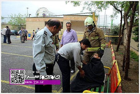 ریزش حیاط مدرسه، ۳ دانشآموز تهرانی را بلعید (+تصاویر) 1