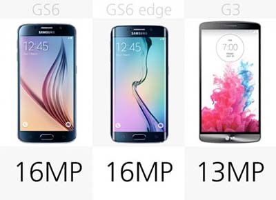 مقایسه میان گوشی های Galaxy S6 ، S6 Edge و LG G3 1