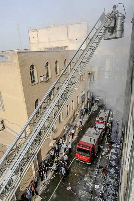 آتش سوزی در پاساژ خلیج فارس 1