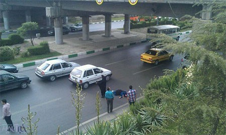 زن جوان در مشهد خودش را از بالای پل پرت کرد(+تصاویر) 1