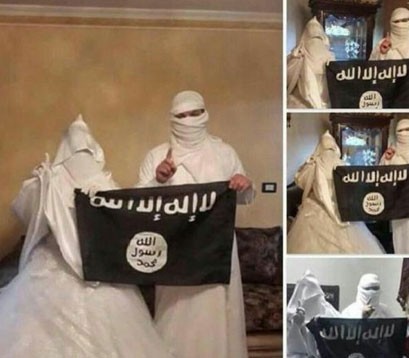اخبار,اخبار بین الملل, عروس و داماد داعشی 