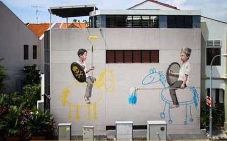 هنری برای کارهای غیرقانونی در خیابان هنری برای کارهای غیرقانونی در خیابان