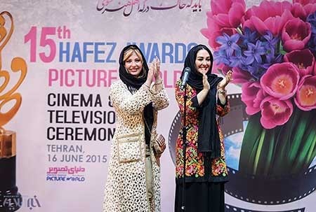 پوشش بازیگران زن ایرانی در جشن حافظ 1