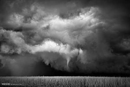 اخبار,اخبارگوناگون ,تصاویر سیاه و سفید زیبا از طوفان در طبیعت