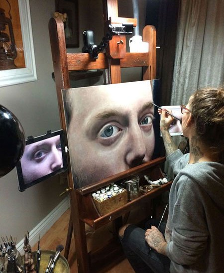 اخبار , اخبار گوناگون,تصاویری از نقاشی های فوق العاده,نقاشی فوق العاده طبیعی از انسان