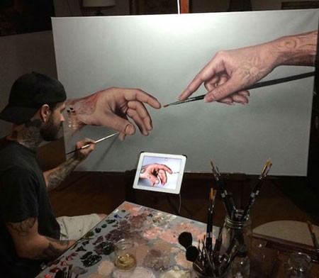 اخبار , اخبار گوناگون,تصاویری از نقاشی های فوق العاده,نقاشی فوق العاده طبیعی از انسان