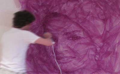 اخبار,اخبار گوناگون ,تصاویر بی‌نظیر نقاشی با پارچه