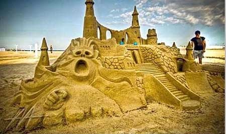 اخبار,اخبارگوناگون ,زیباترین قلعه های شنی