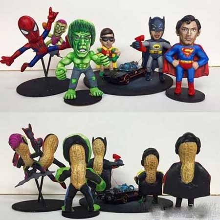 هنرنمایی های جالب با بادام زمینی