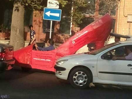اخبار , اخبار گوناگون, ماشین پاشنه بلند