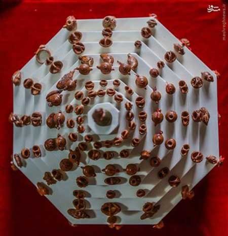 اخبار,اخبارگوناکون , هنر نمایی با هسته هلو 